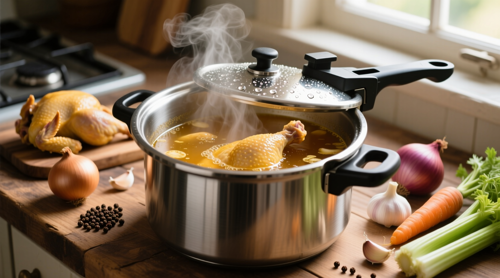 pressure cooker chicken stock recipe