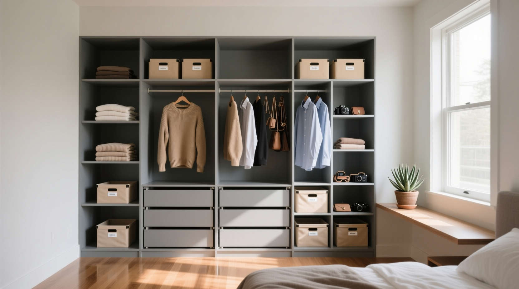 closet storage and organization