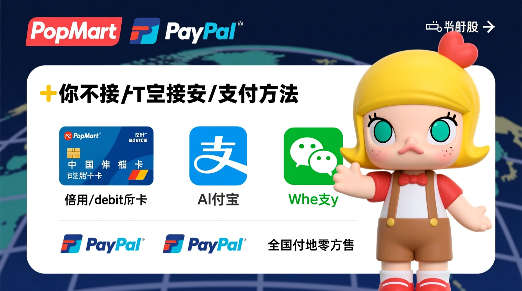 does popmart take paypal