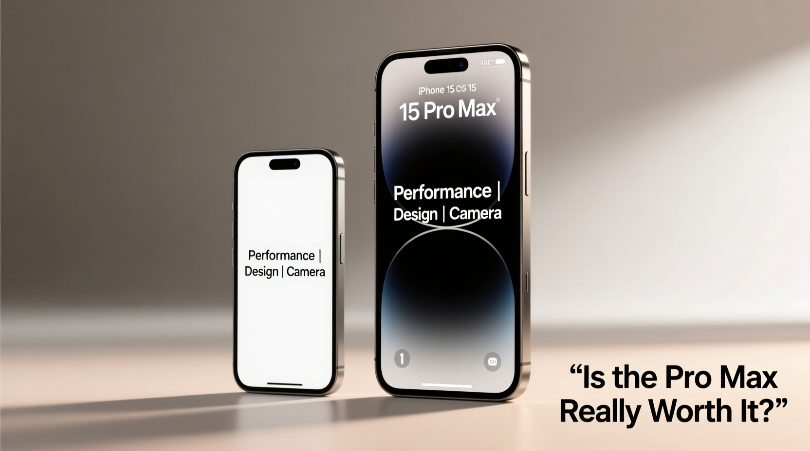 iphone 15 pro max vs iphone 15 pro is the max really worth the extra money
