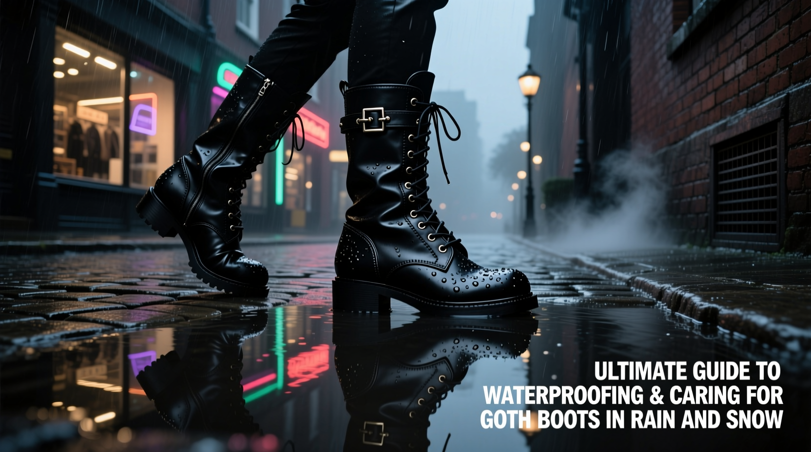 ultimate guide to waterproofing and caring for goth boots in rain and snow