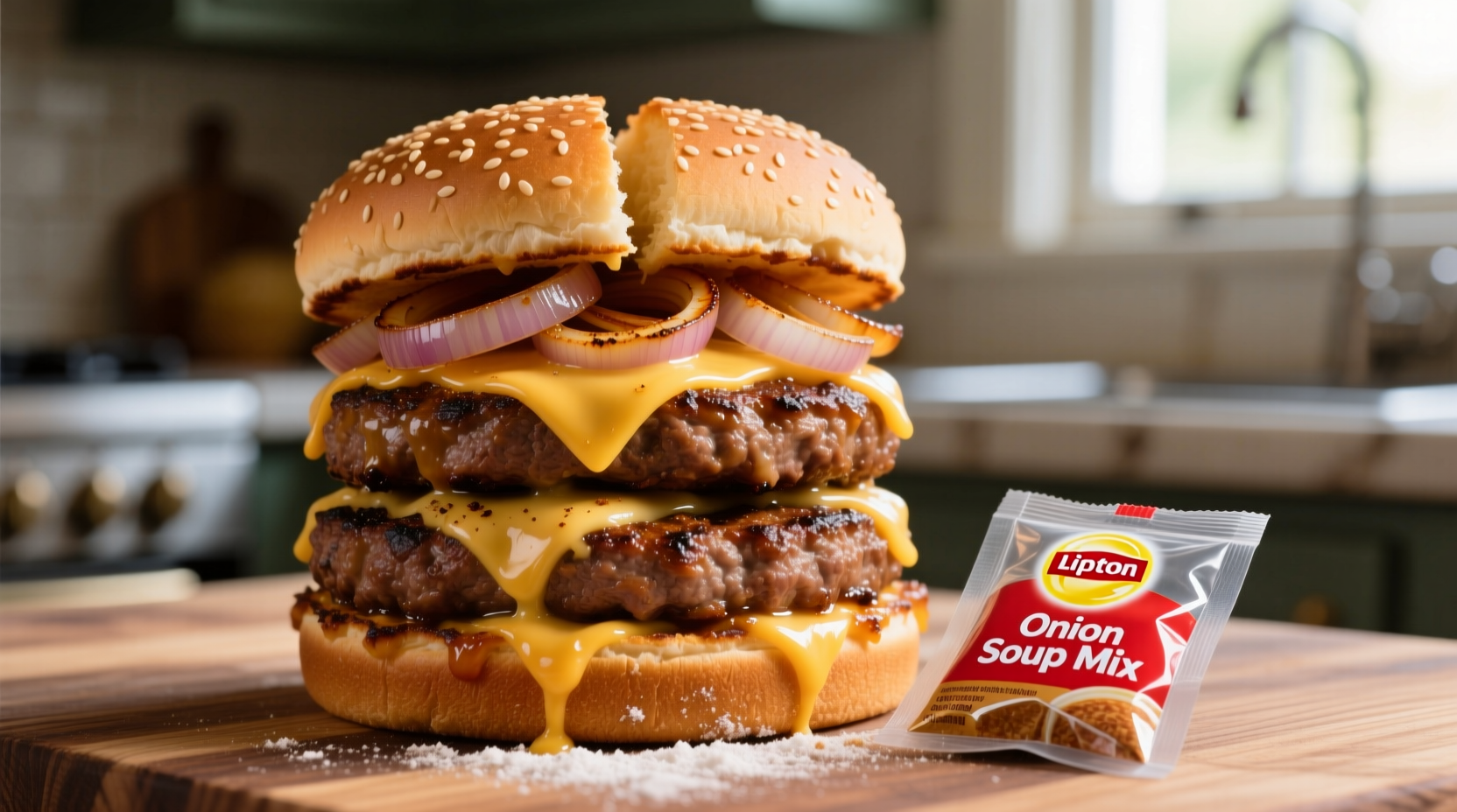 lipton onion soup mix burgers