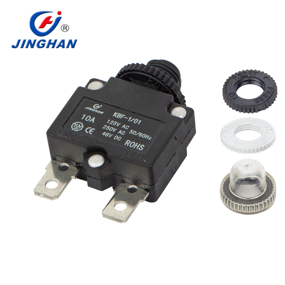 thumbnail image 2 of 13A 250V Hydraulic Magnetic Circuit Breaker - Reset Thermal Overload Protection Switch 2 of 10