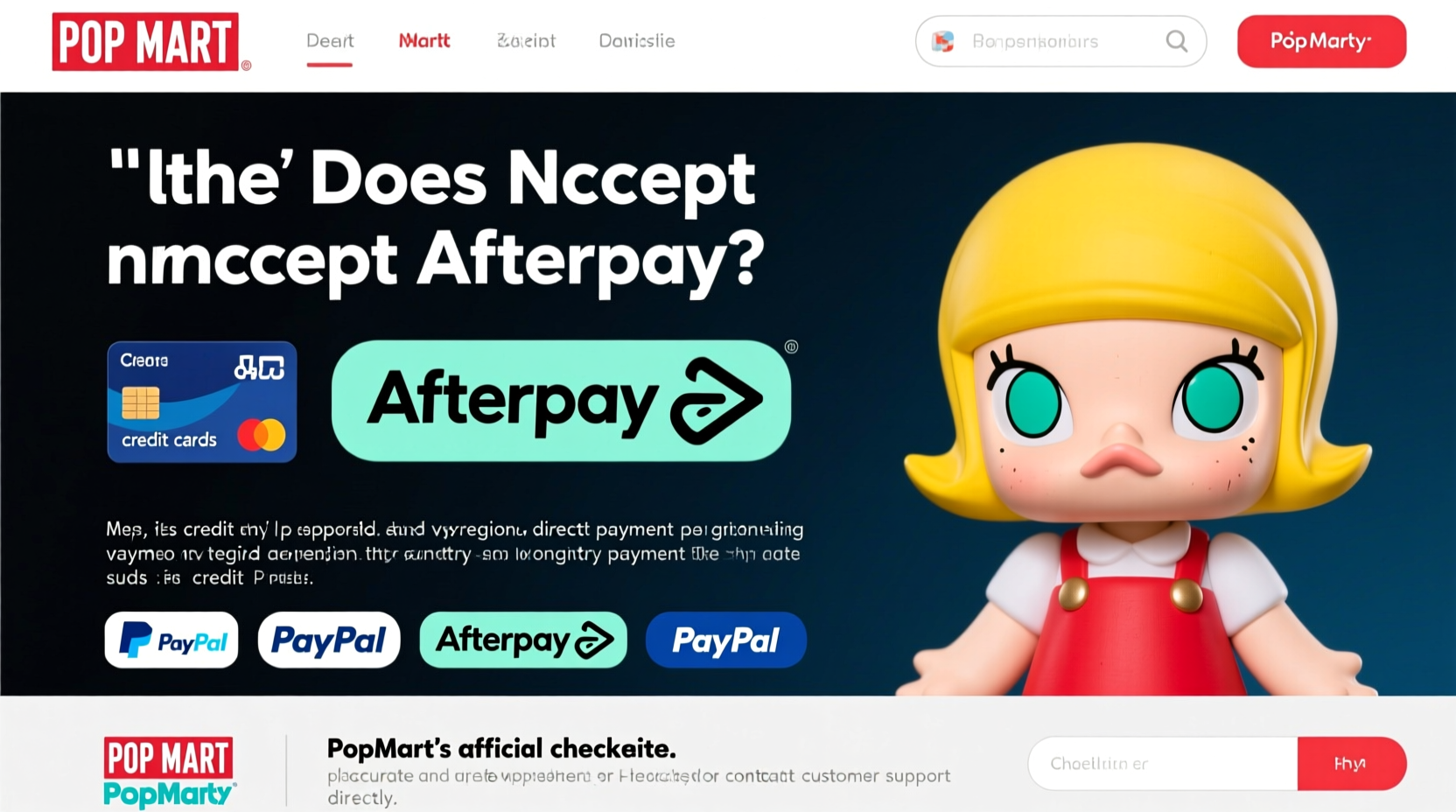 does popmart take afterpay