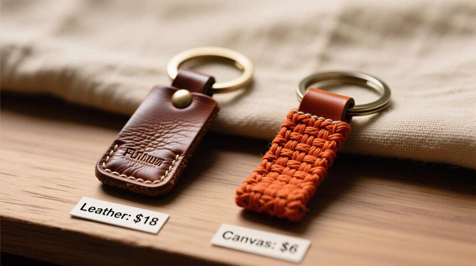 leather keychains last longer but are they worth the price over canvas ones
