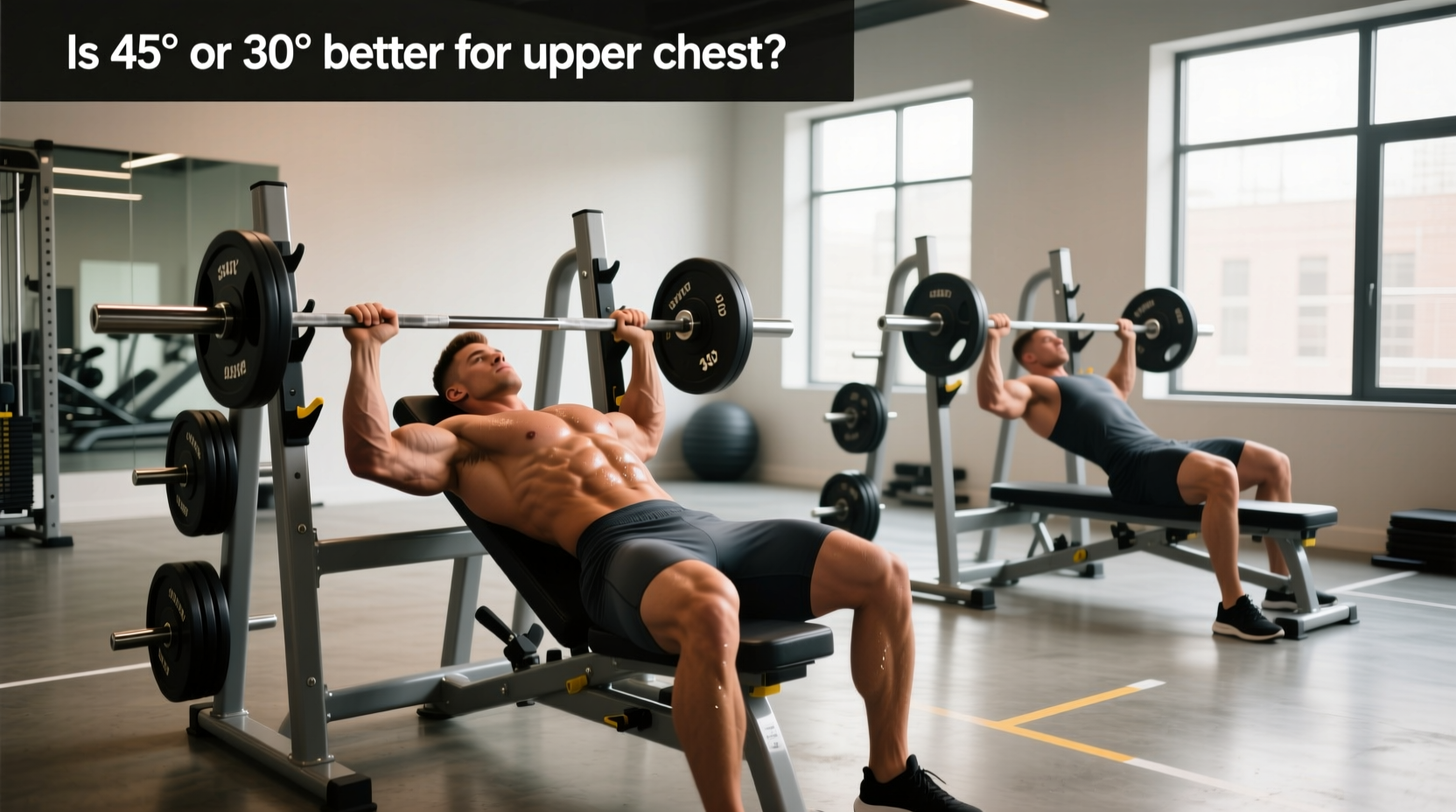 30 vs 45 degree incline for upper chest