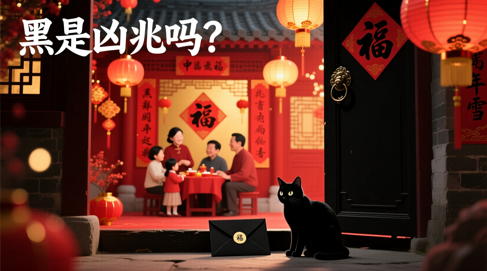 is black bad luck in chinese new year