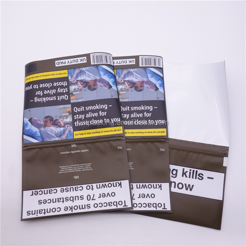 Wholesale 50g Tobacco Rolling Smoking Pouch/smoking Rolling Bag/tobacco Bags