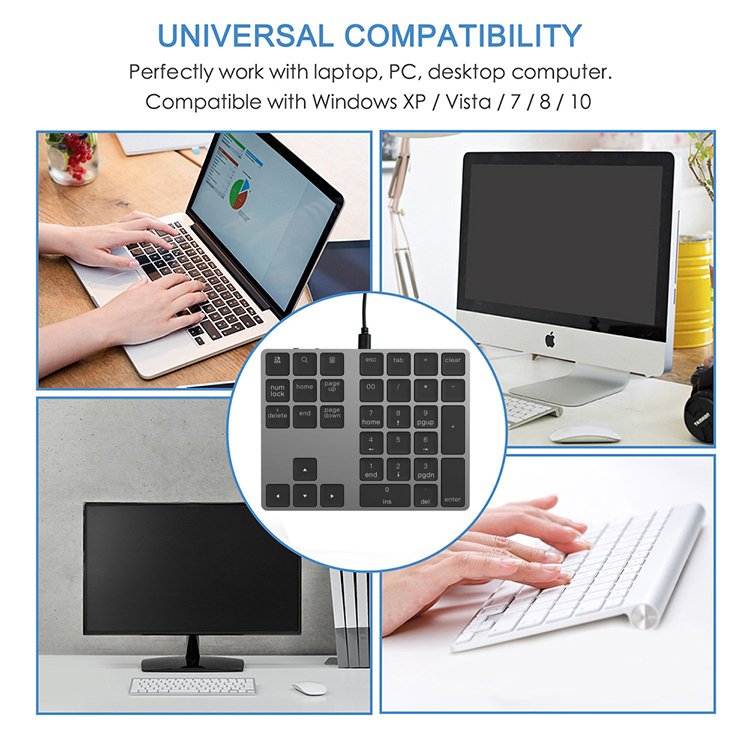 Mini portable slim external wired usb mini numeric keyboard for laptop