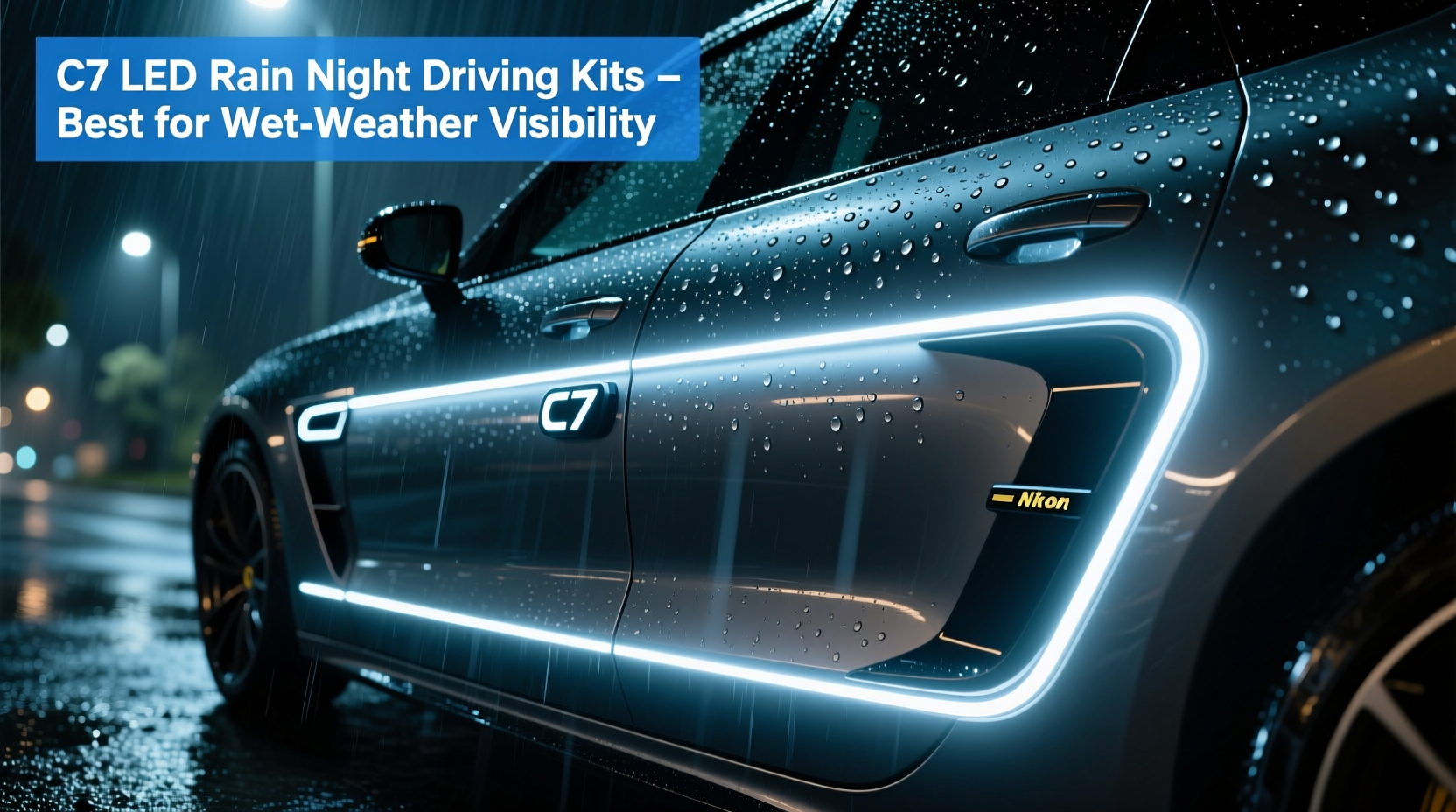 c7 led rain night driving kits