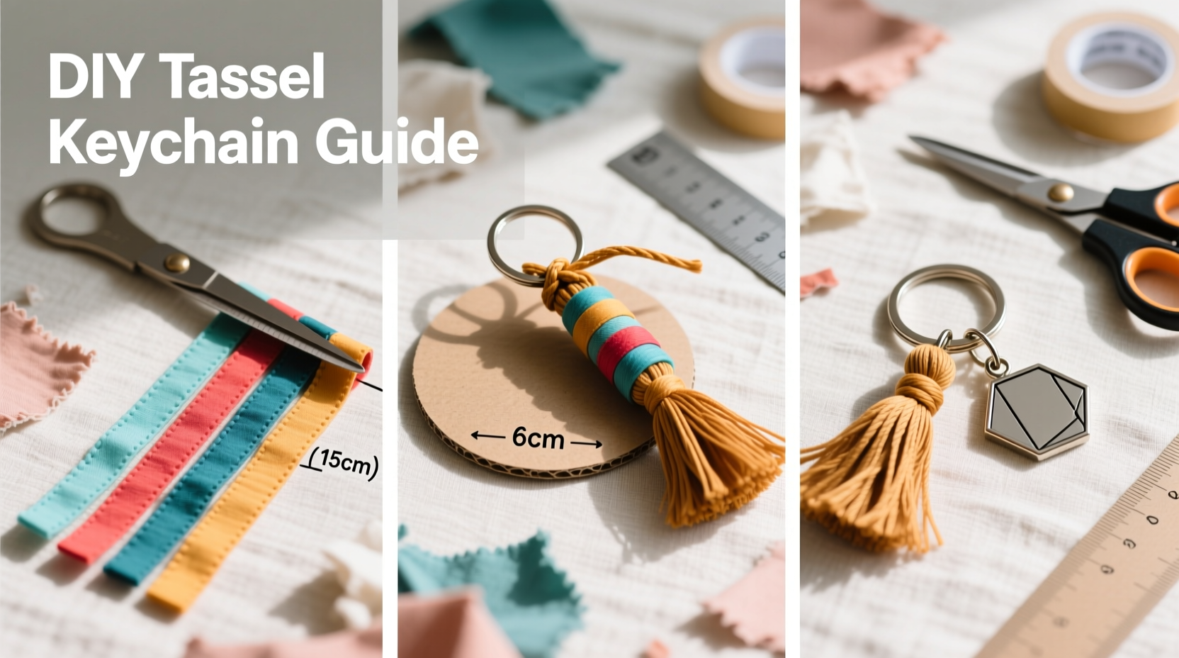 step by step guide to crafting stylish diy tassel keychains for beginners