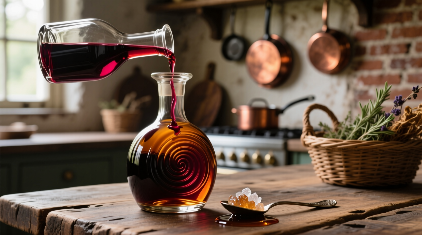 make instant aged balsamic vinegar with sugar and port