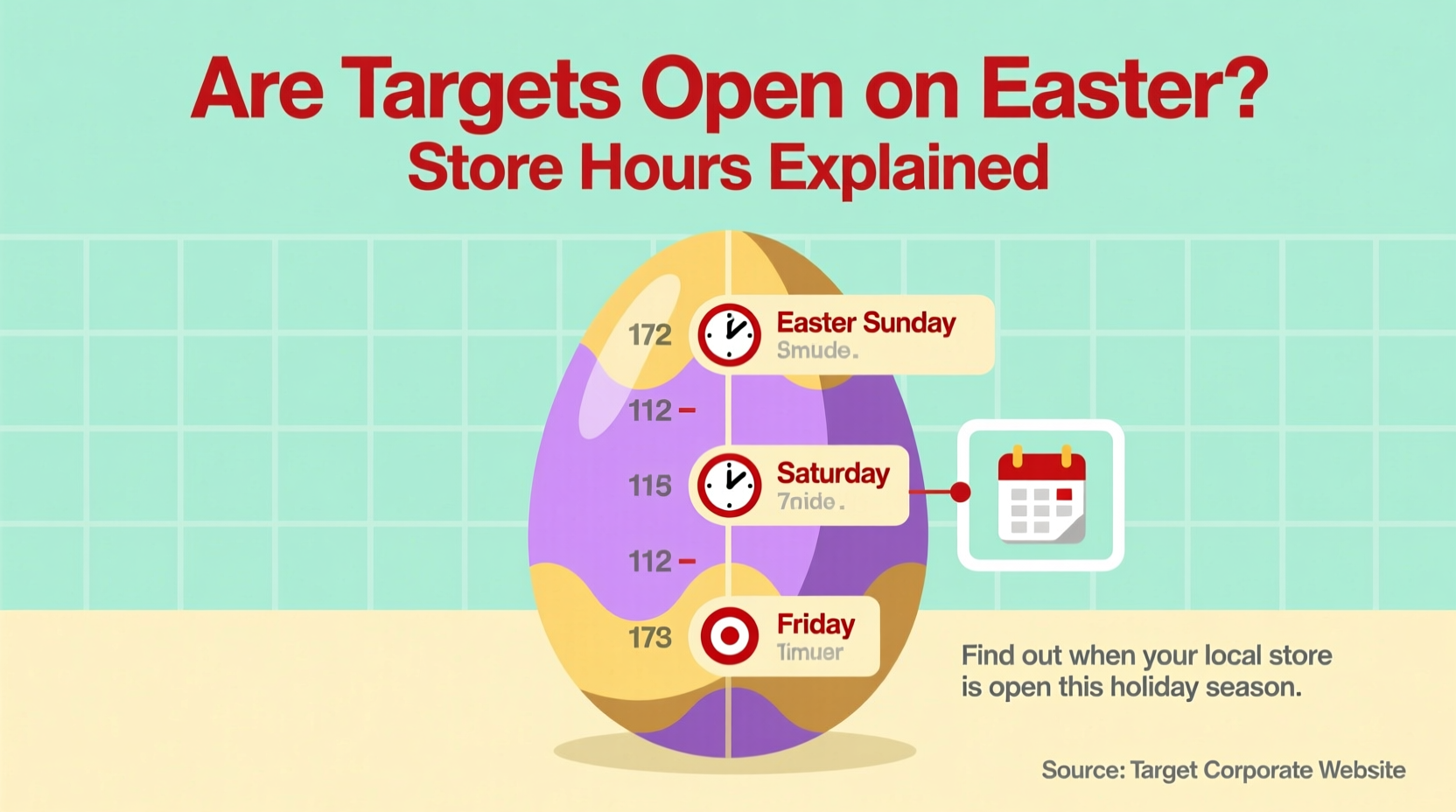 are targets open on easter