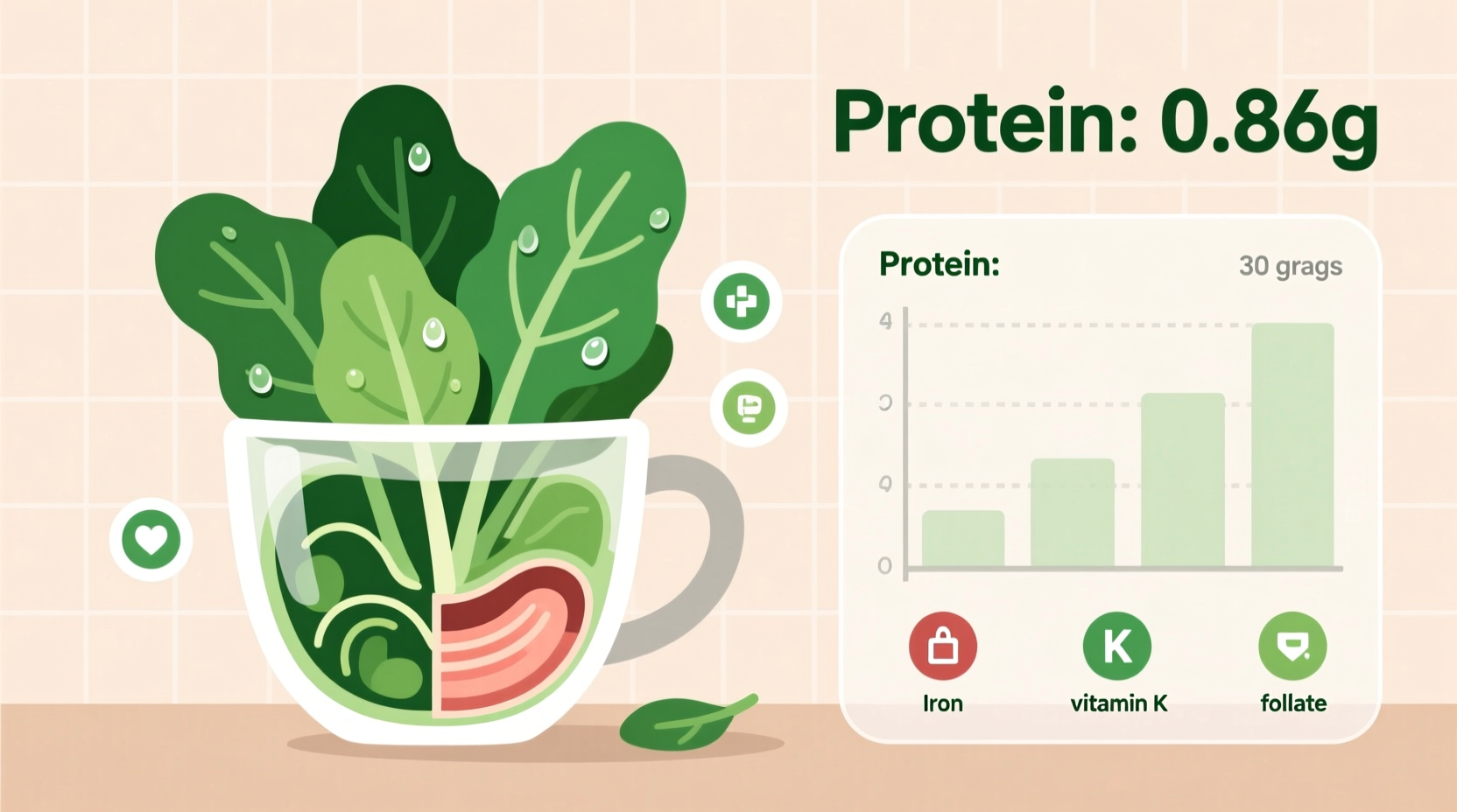 Protein in Spinach: Raw vs Cooked Measurements Revealed