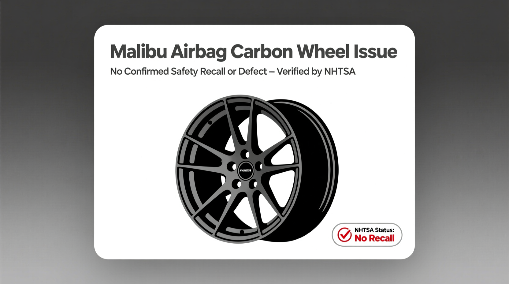malibu airbag carbon wheel issue