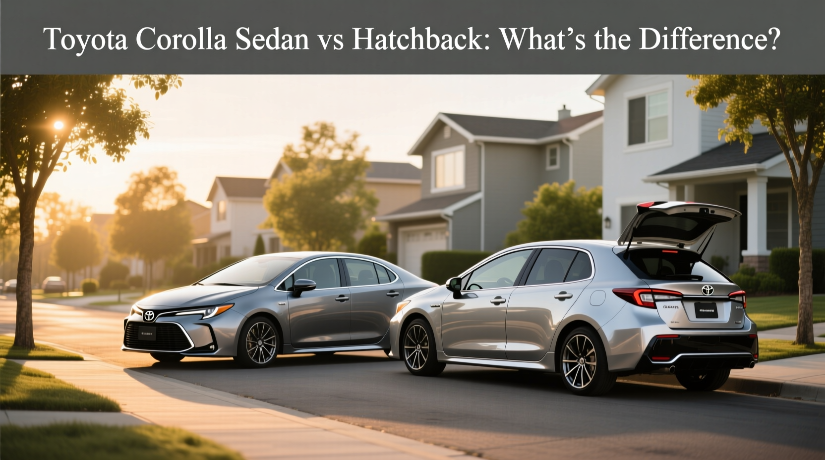 Toyota Corolla Sedan vs Hatchback Guide