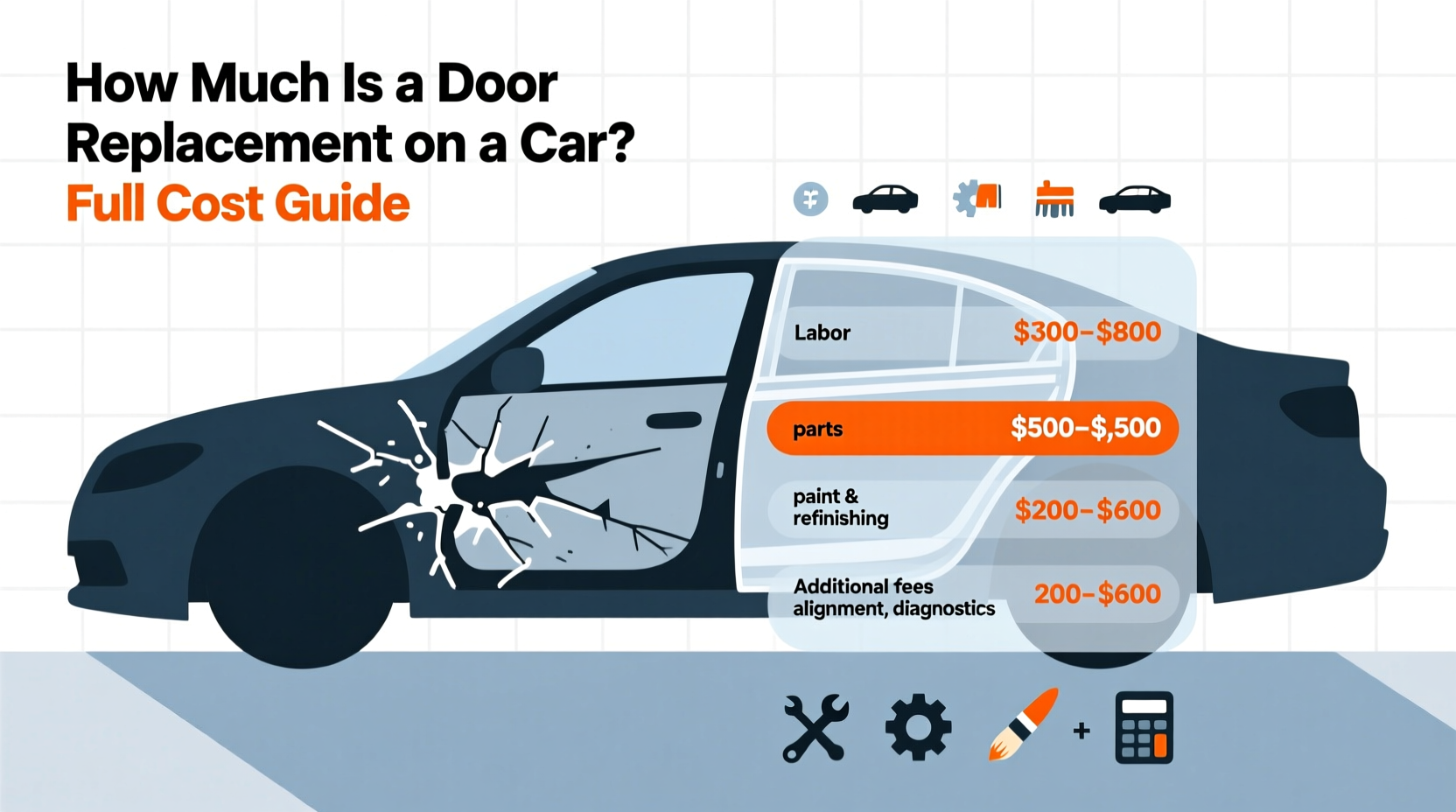 how much is a door replacement on a car