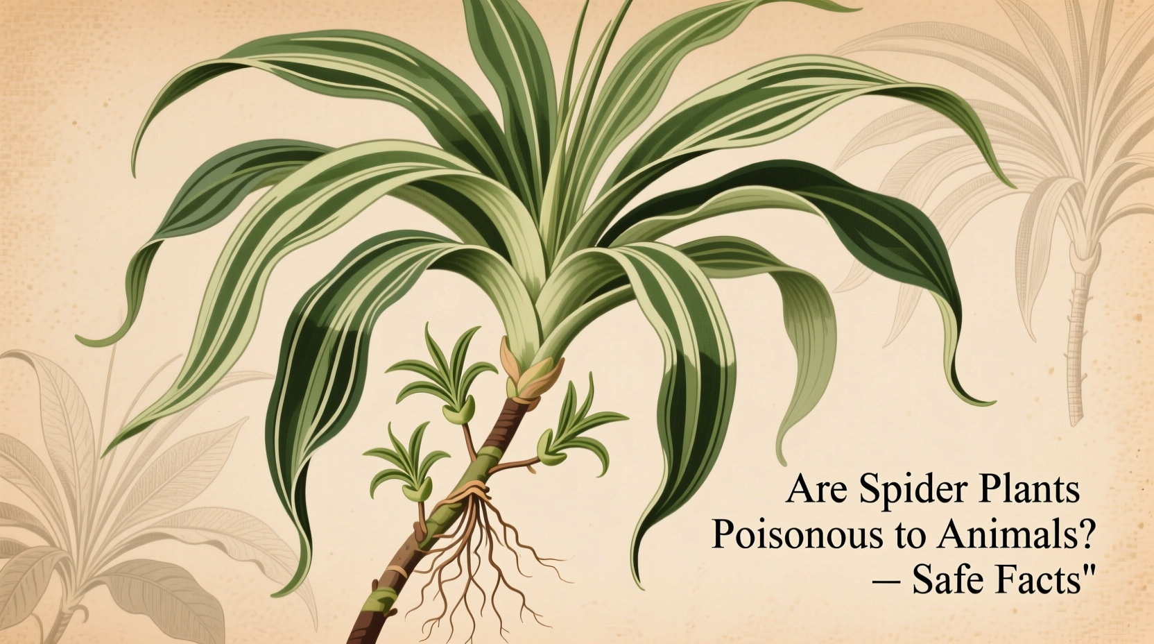 are spider plants poisonous to animals
