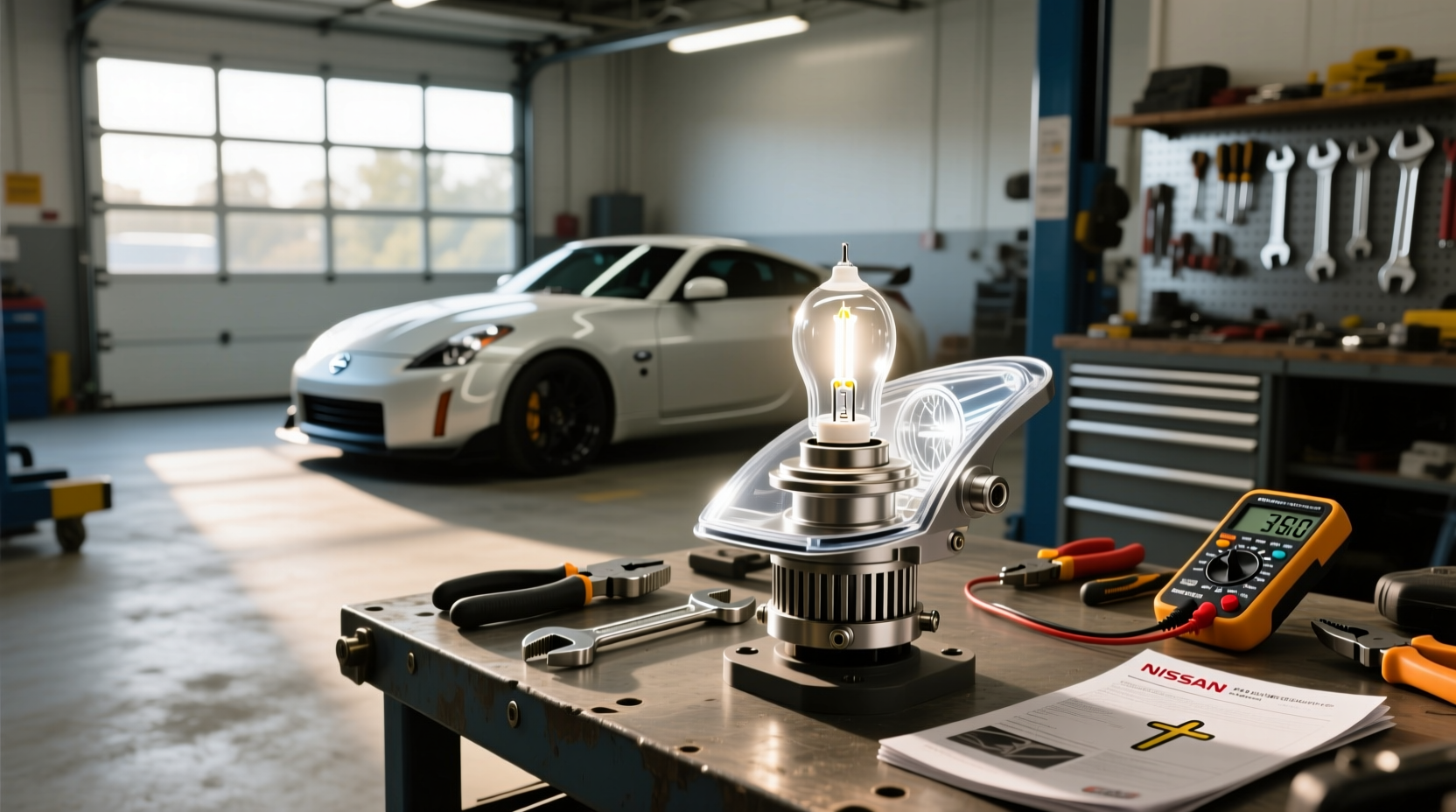350z headlight bulb replacement guide