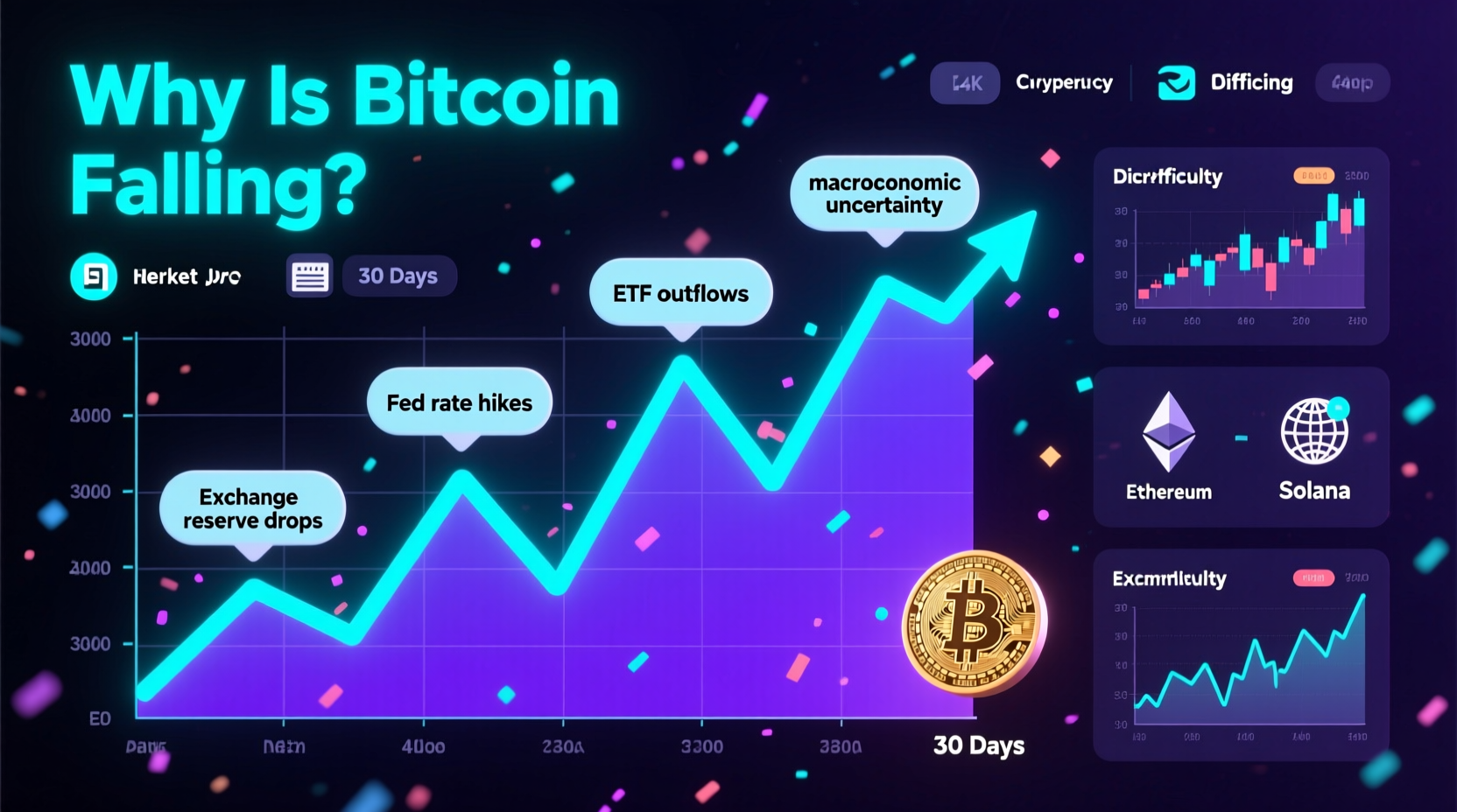 why is bitcoin falling analyzing the crypto market drop