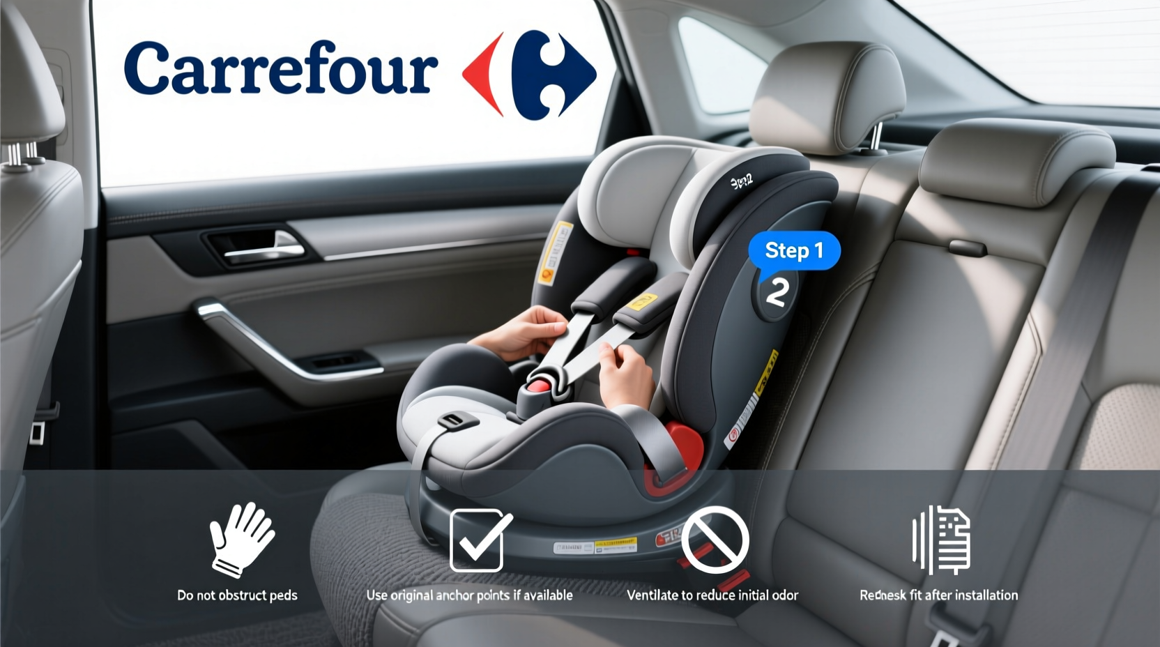 carrefour child car seat spain