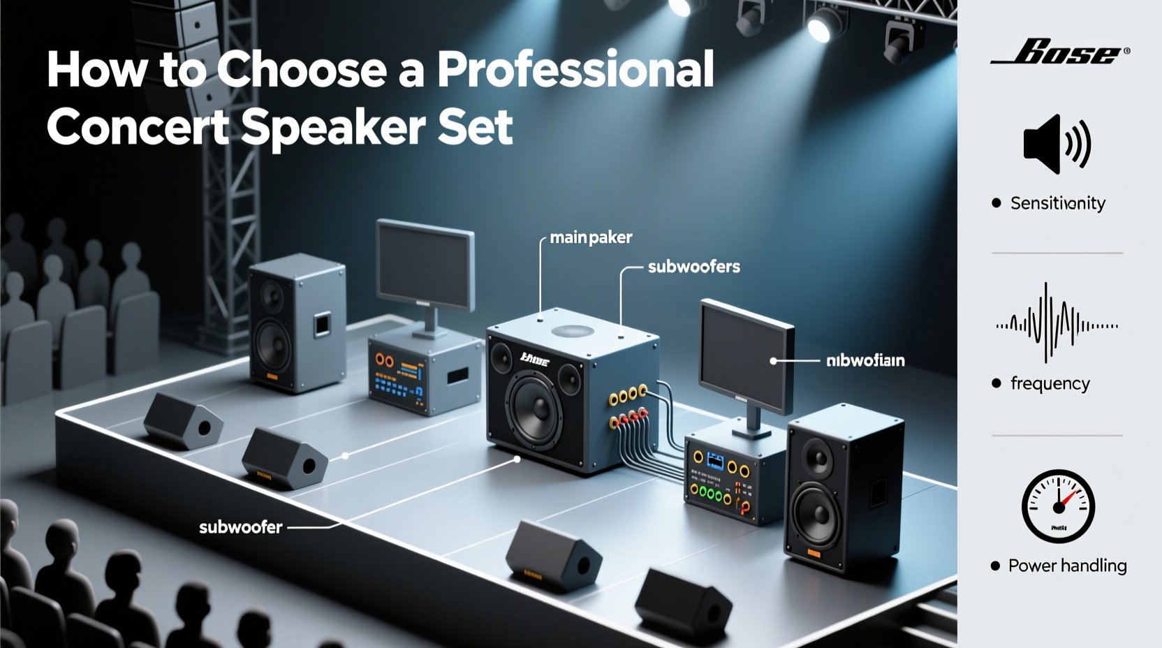 concert speaker set professional
