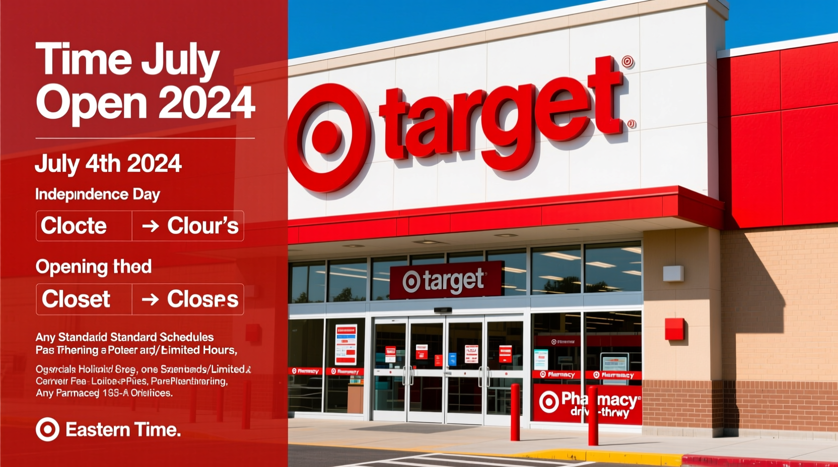what time is target open on 4th of july