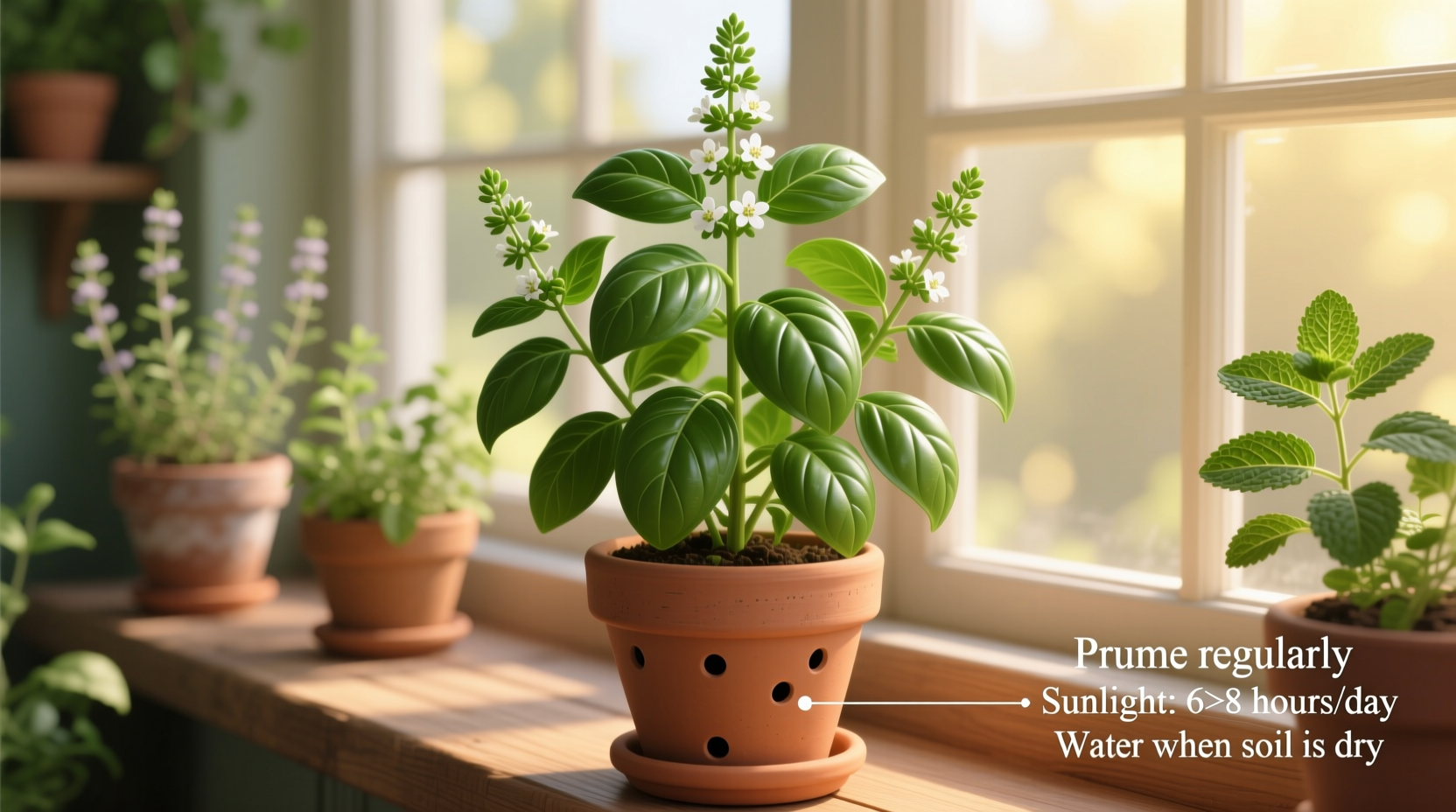 how to keep a basil plant growing