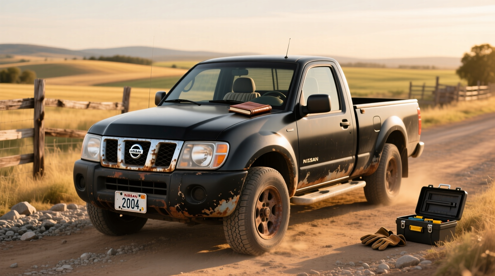 2004 Nissan pickup truck similar in design to 2002 model
