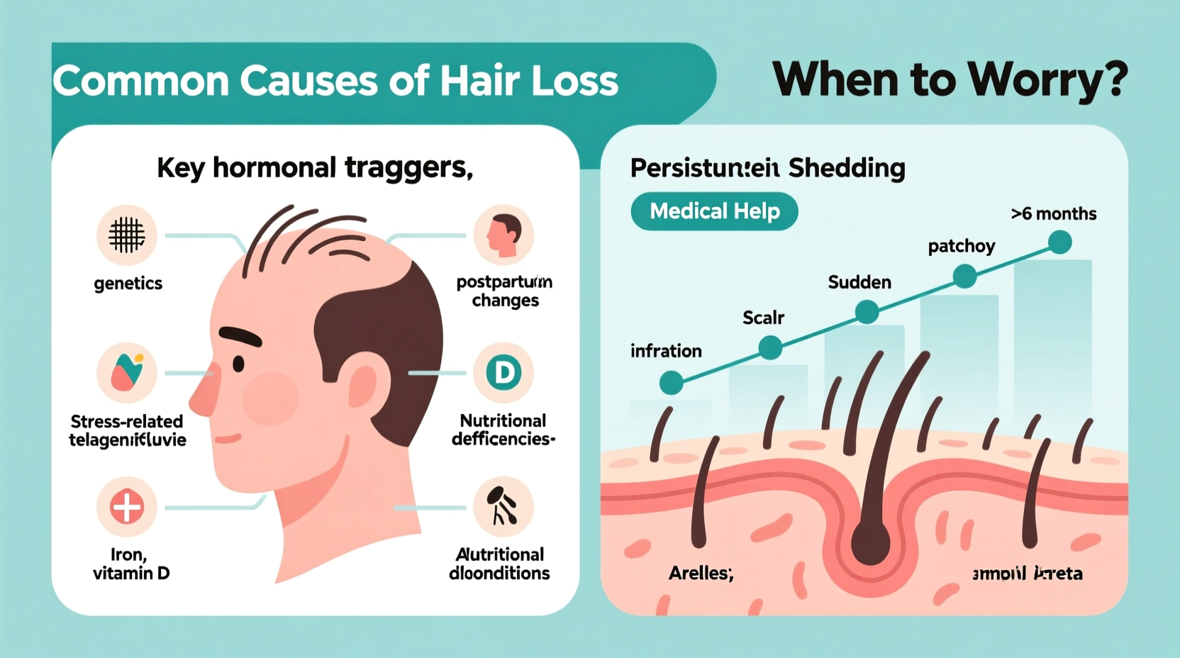 losing chunks of hair common causes and when to worry