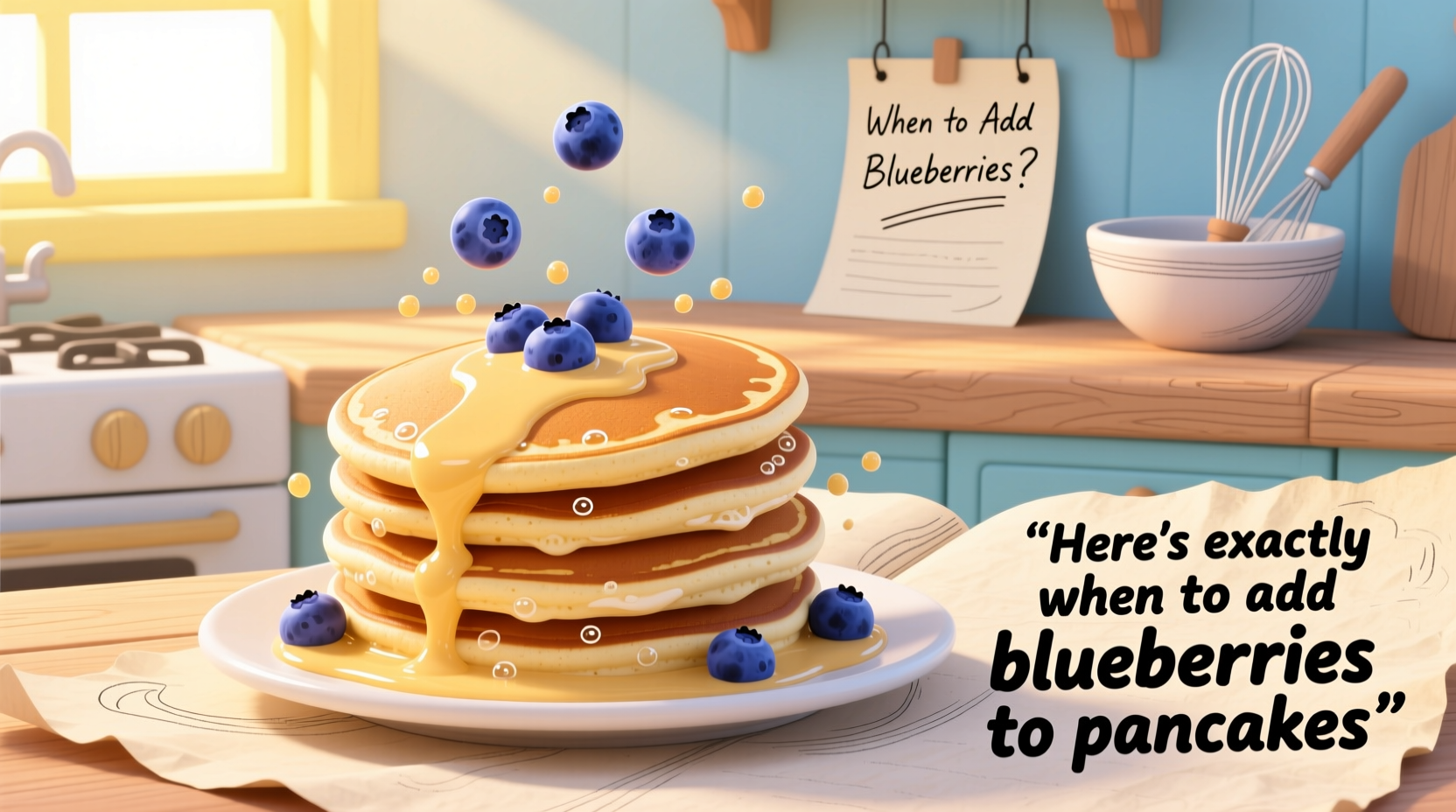 heres exactly when to add blueberries to pancakes