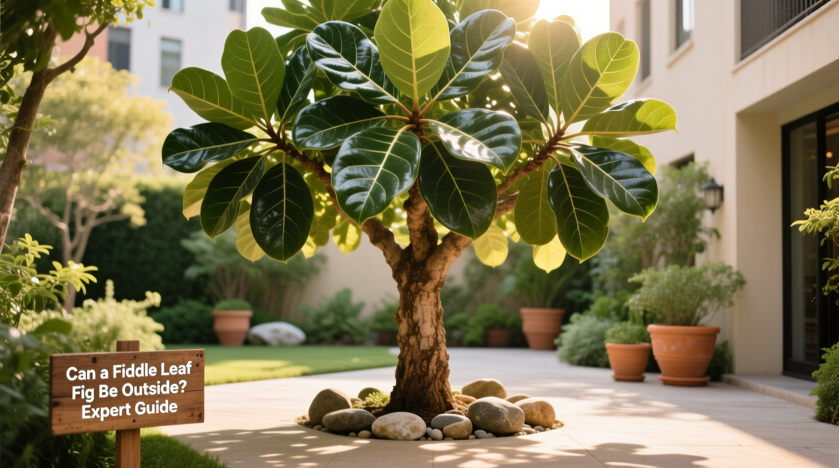 can a fiddle leaf fig be outside
