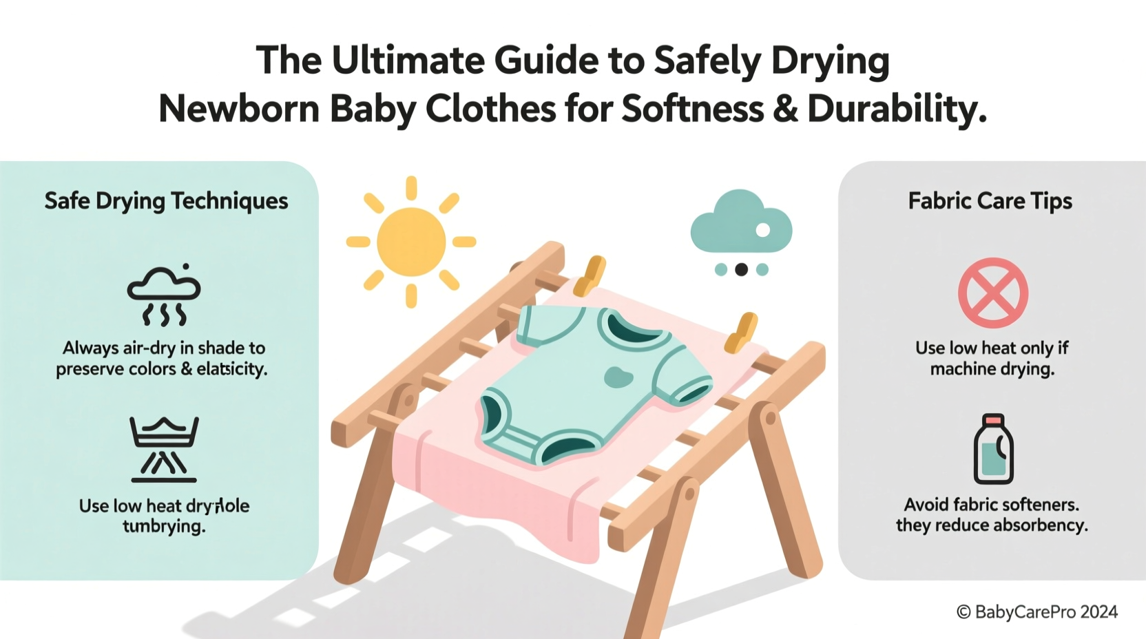 the ultimate guide to safely drying newborn baby clothes for softness and durability