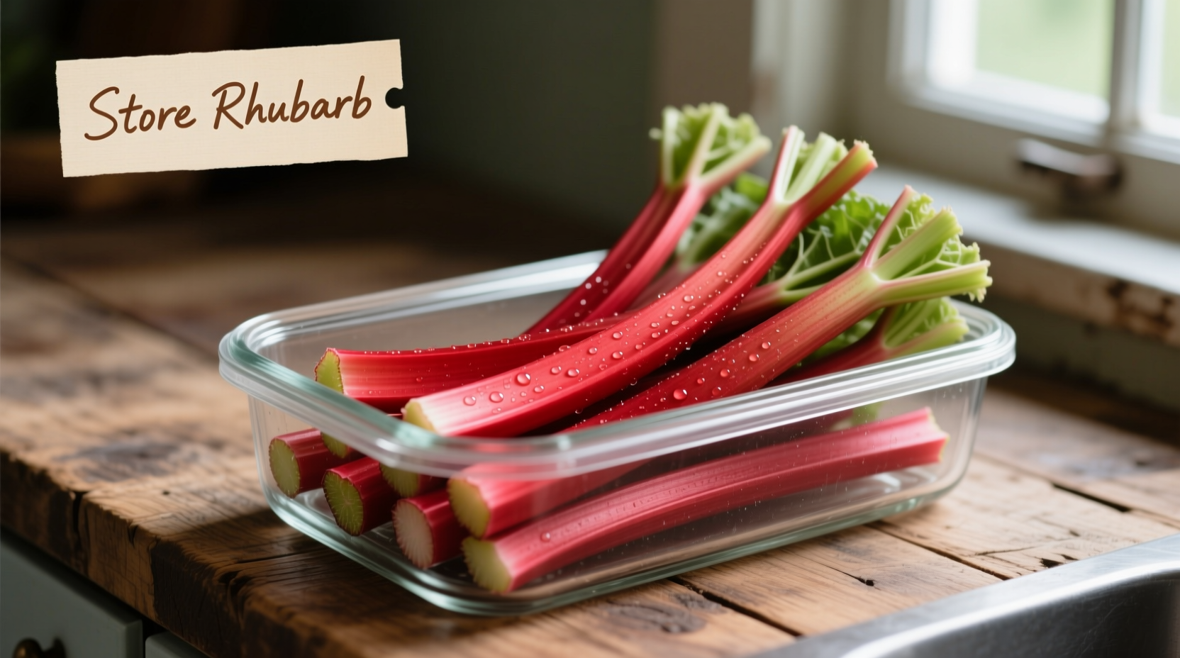 how store rhubarb
