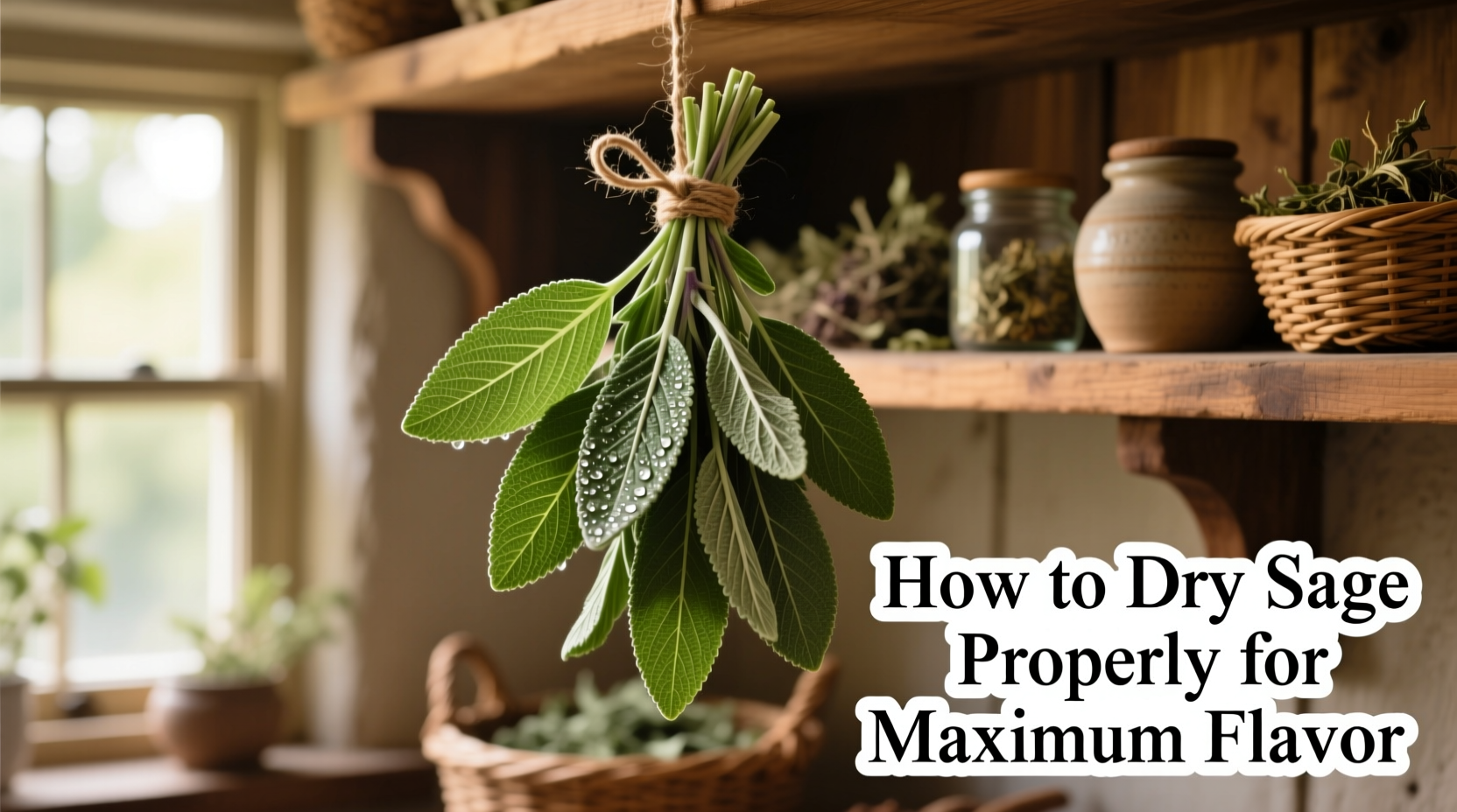 how do you dry out sage