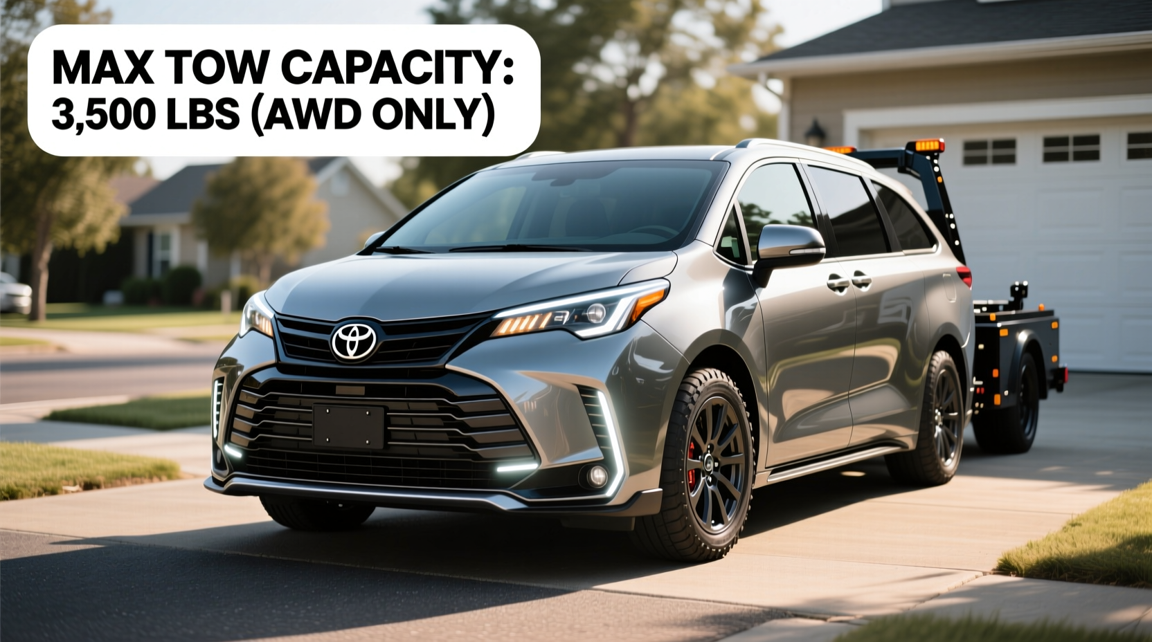 sienna 2025 tow package limitations