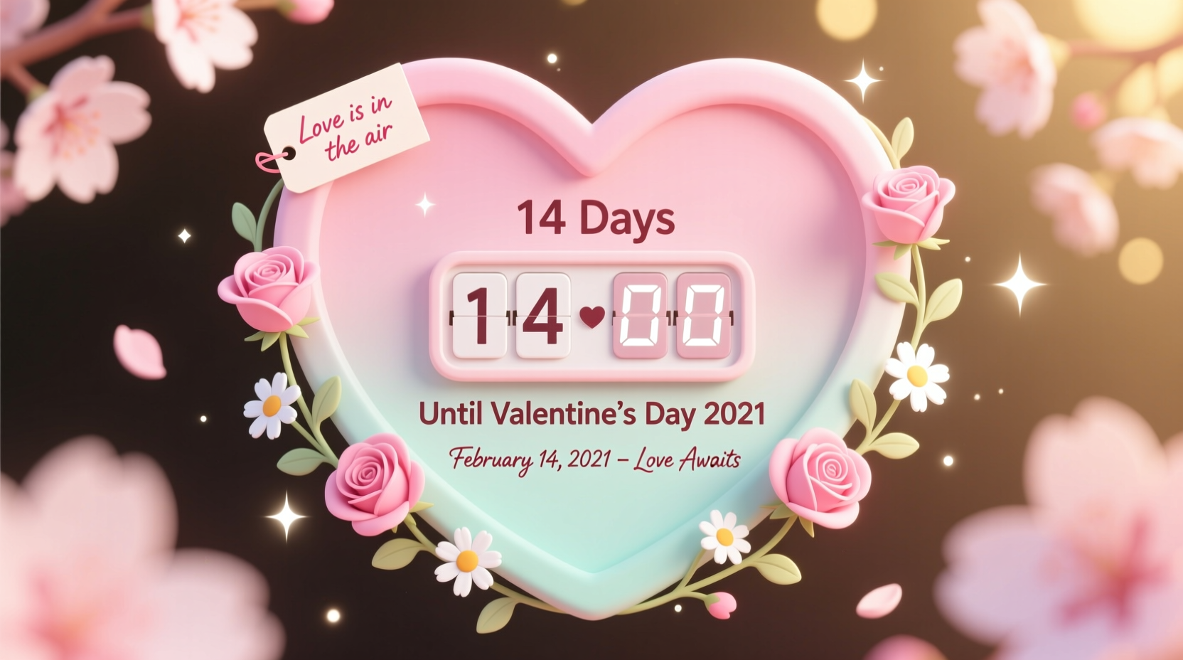 how long till valentines day 2021