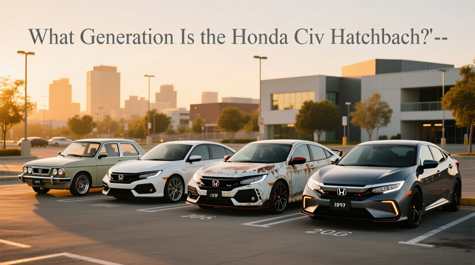 Honda Civic Hatchback Generations Guide