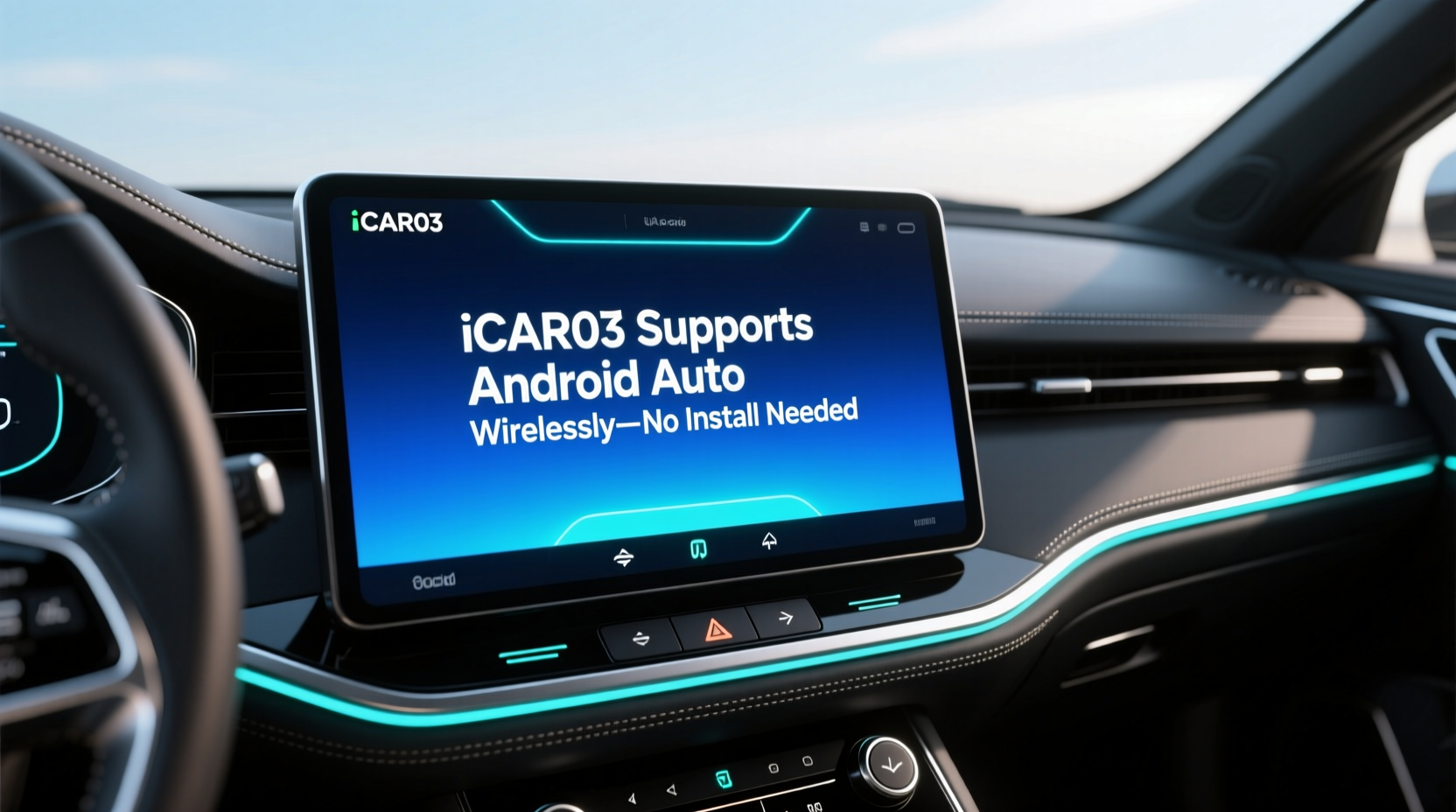 iCAR03 Supports Android Auto Wirelessly—No Install Needed
