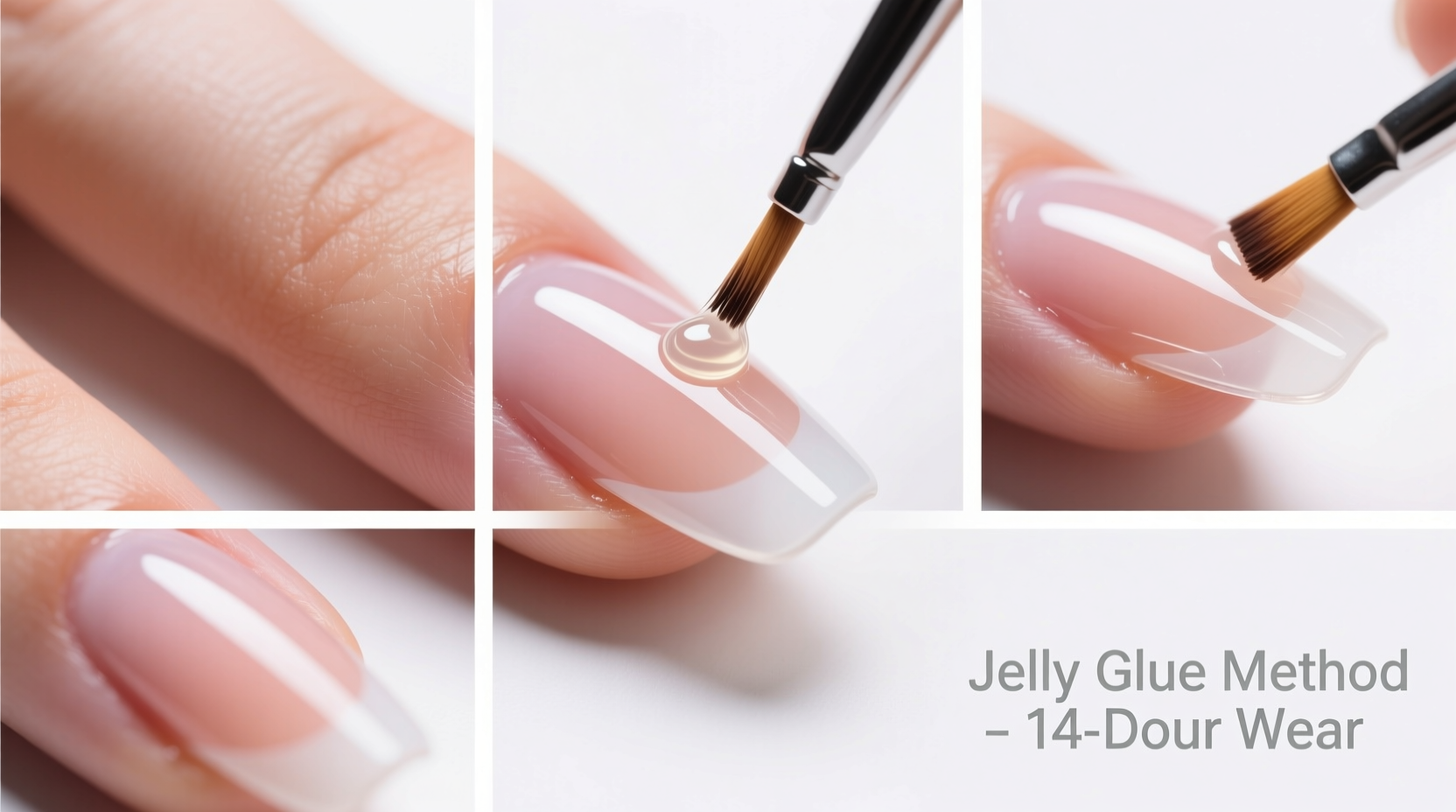 step by step guide to perfect press on nails using jelly glue for long lasting wear