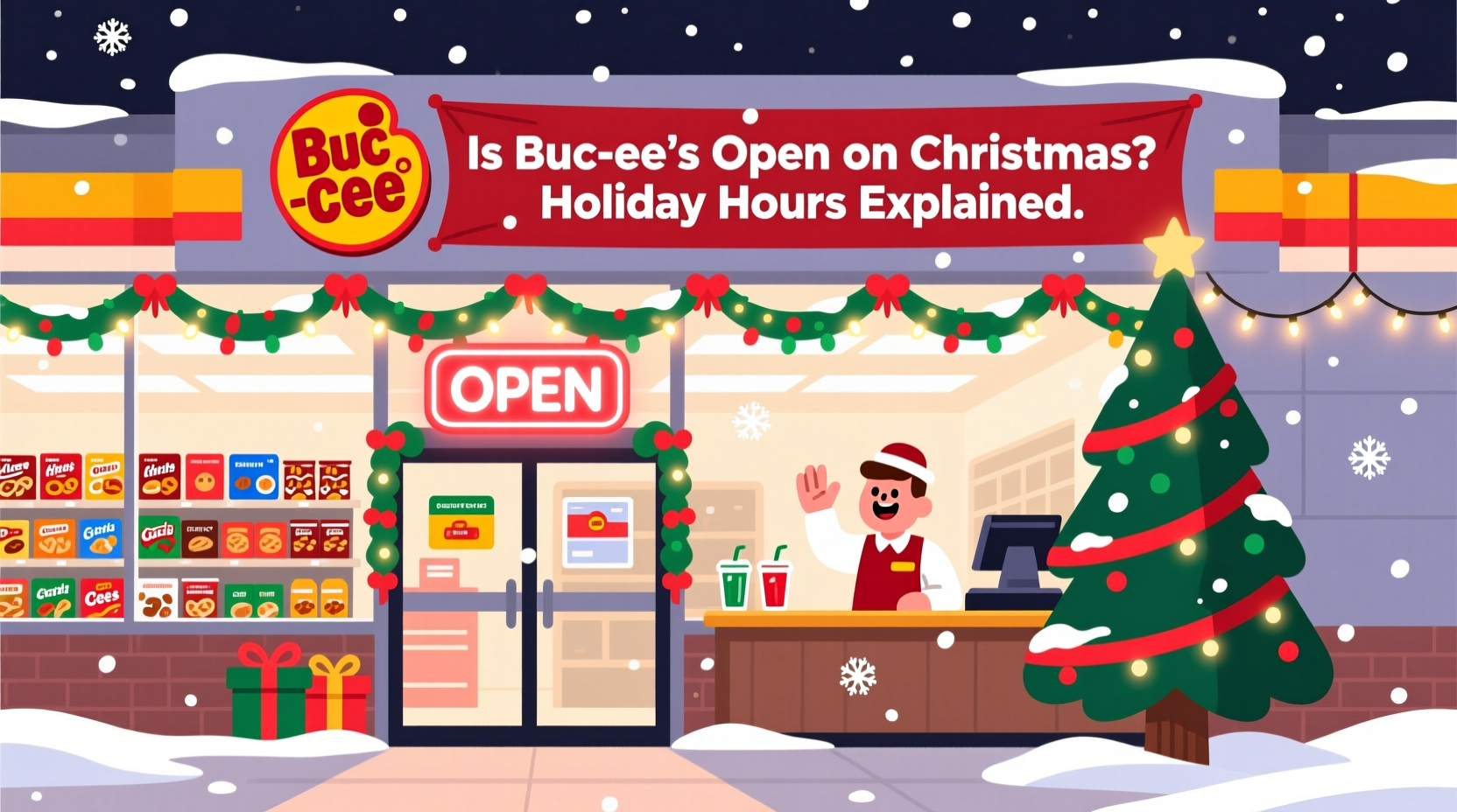 is buc ees open on christmas