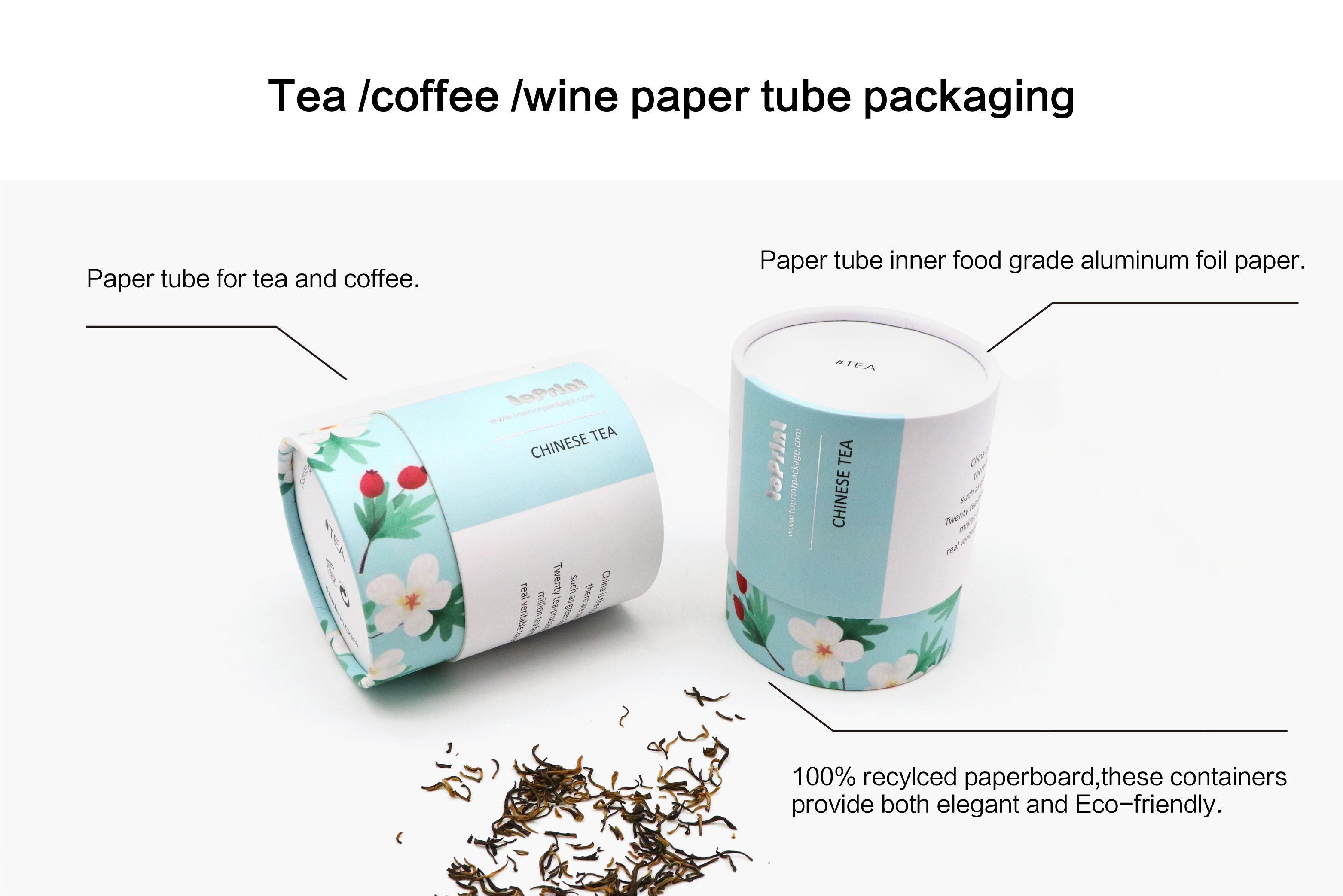 Nonpolluting Cardboard Shipping Tubes Heavy Duty Oilproof Flushfit