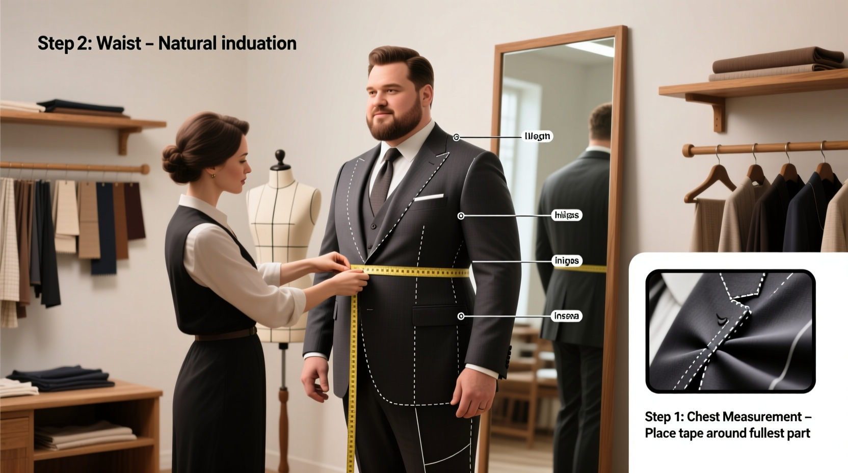 mastering plus size suit measurements a step by step guide for the perfect fit