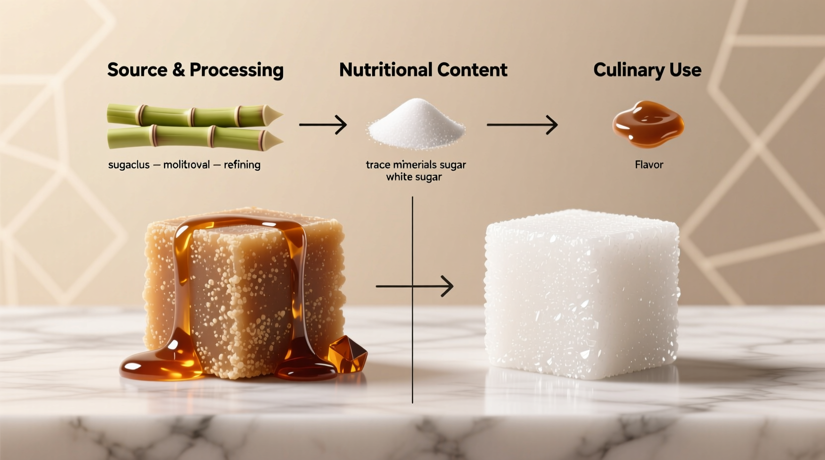 what s the difference between brown sugar vs white sugar