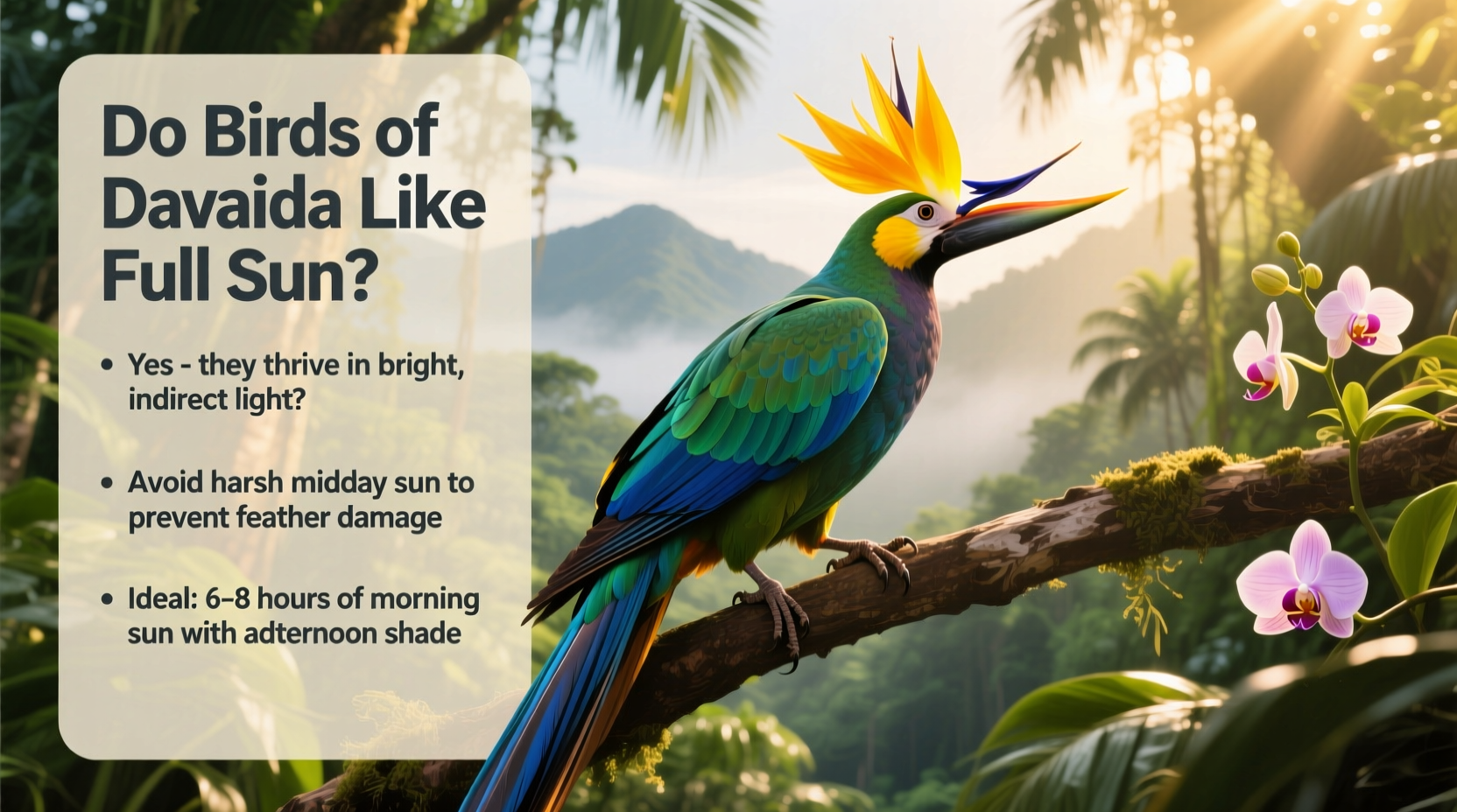 do birds of paradise like full sun