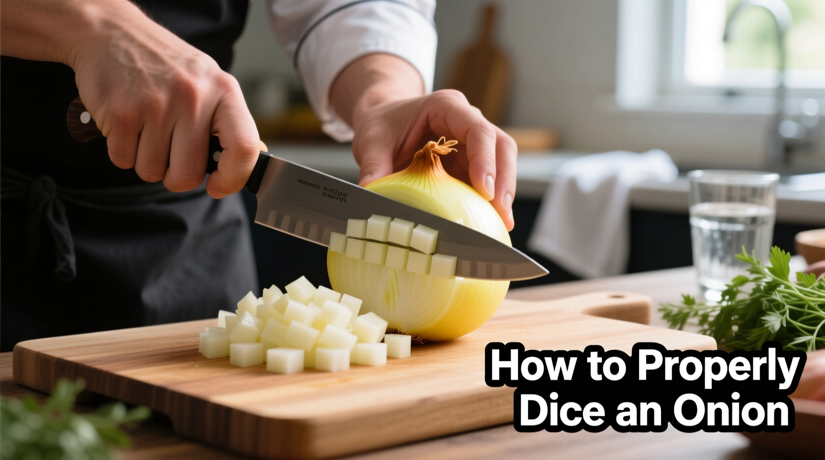 how to properly dice an onion