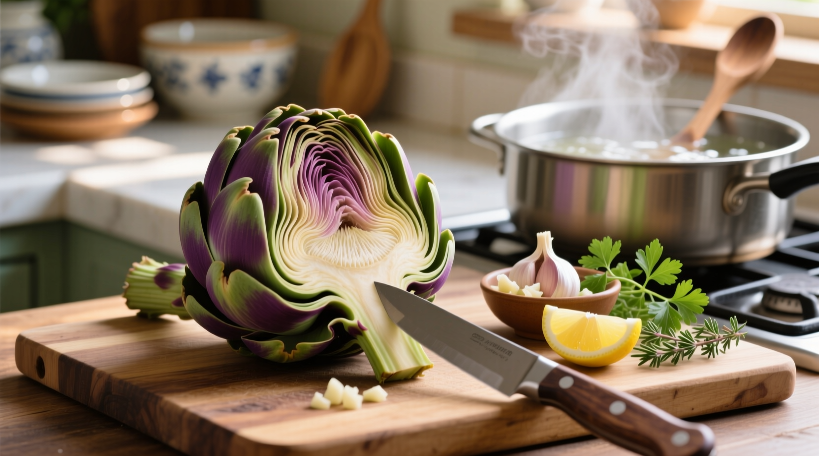 how to prepare and cook artichokes