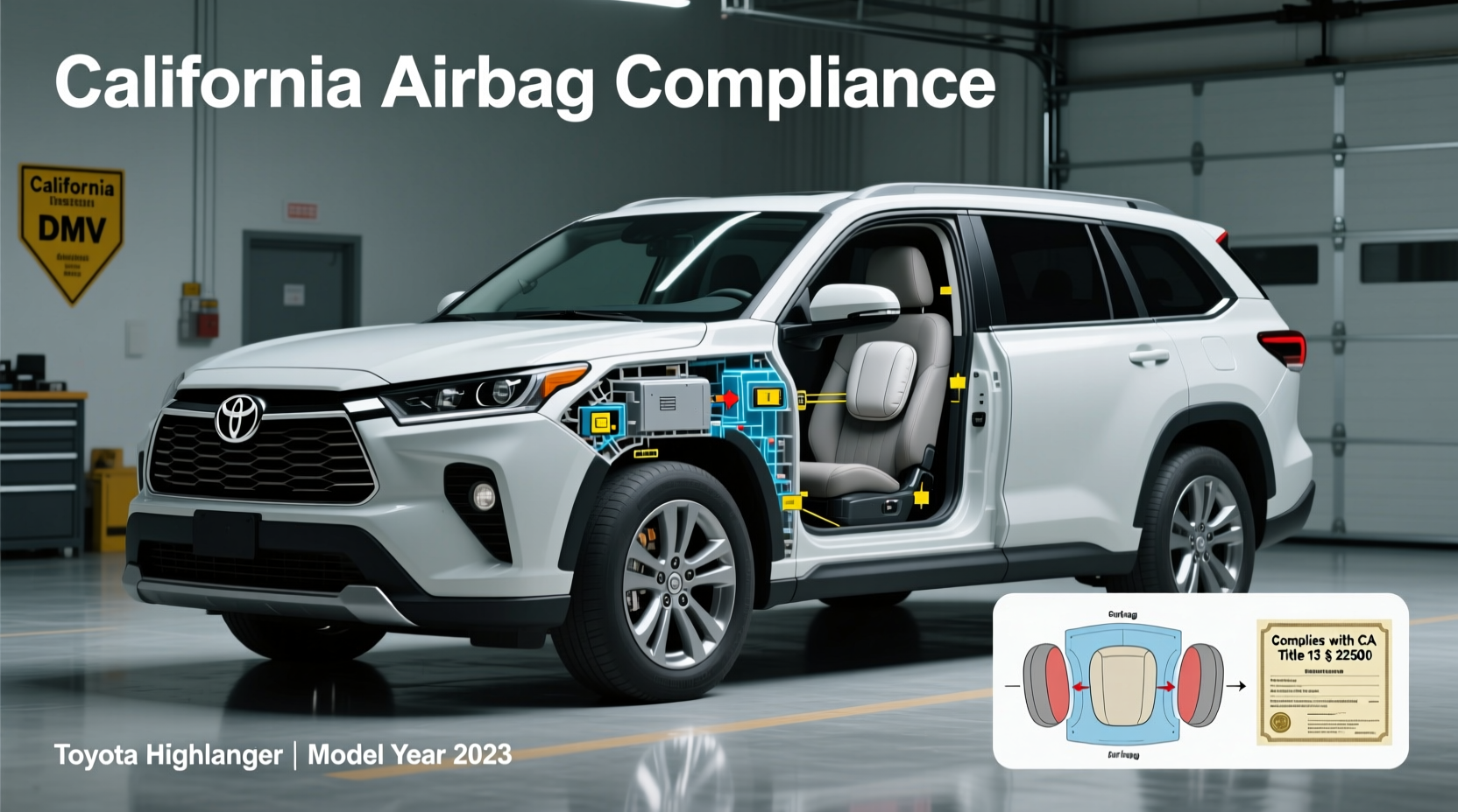 ca airbag compliance highlander