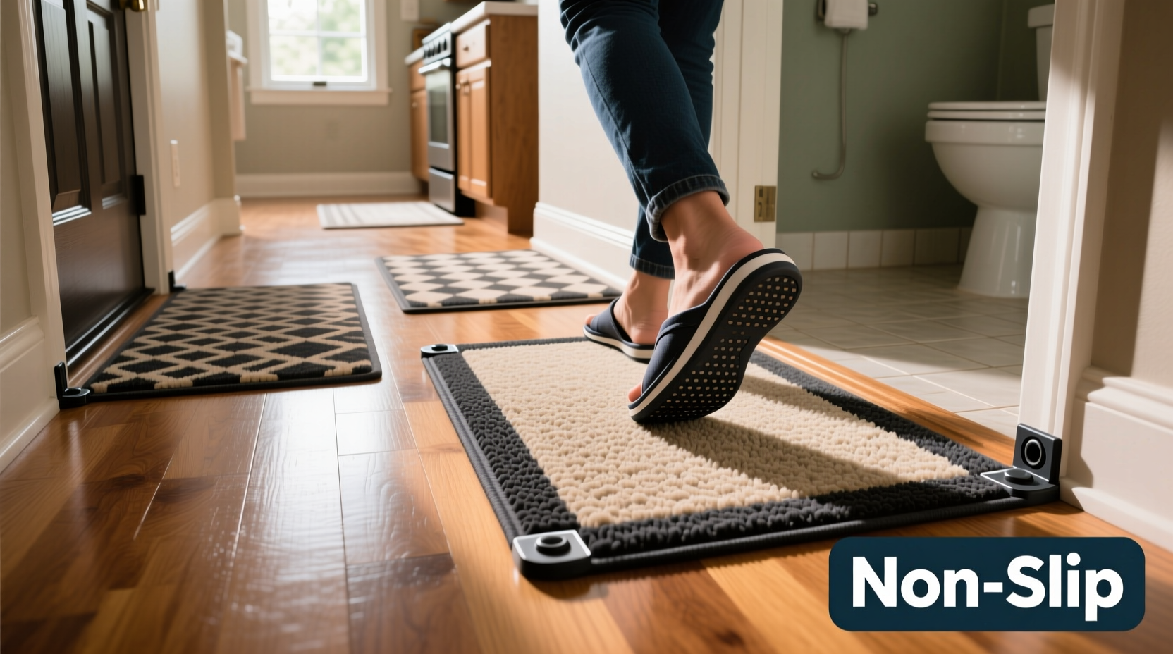 effective strategies to prevent slips on hard floors using rugs safely and securely