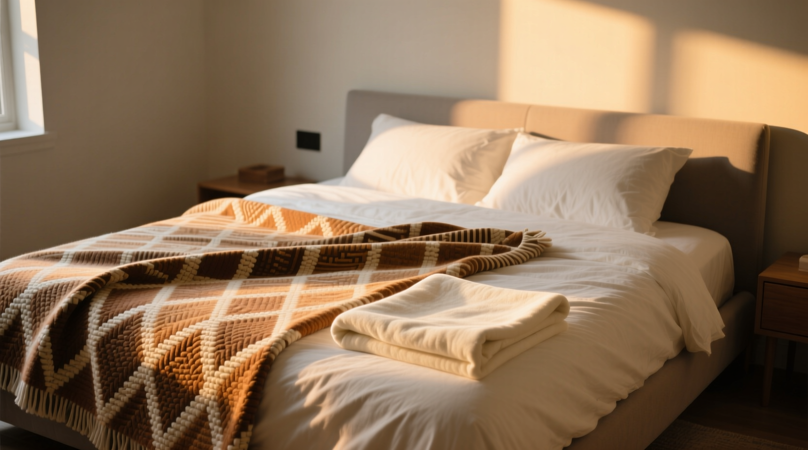 is a patterned blanket too distracting or is a plain blanket too boring 3